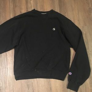 Black Champion Crewneck Sweatshirt